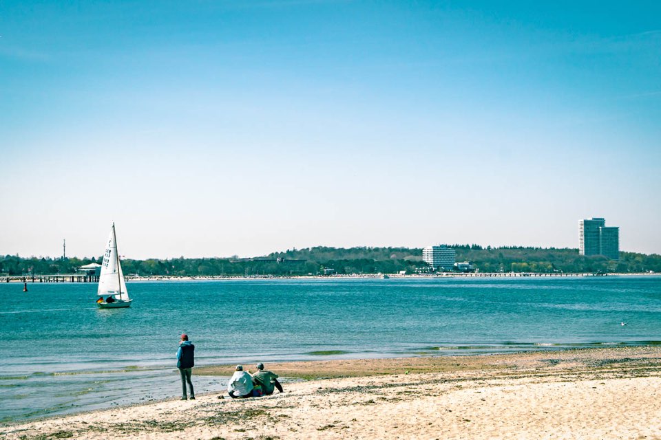 Niendorf. Ostsee, Blick nach Timmendorfer Strand